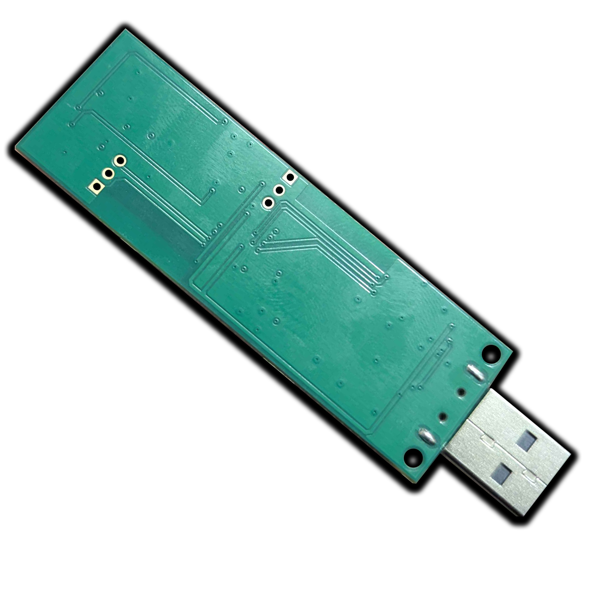 The XD2Joy Dongle prototype, back of the board